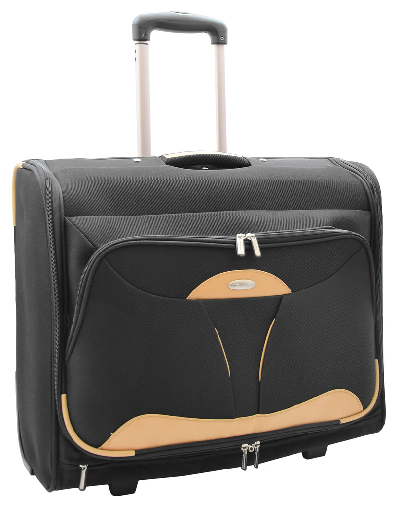 DR680 Travel Rolling Suit Carrier Large Capacity Garment Bag Black 2