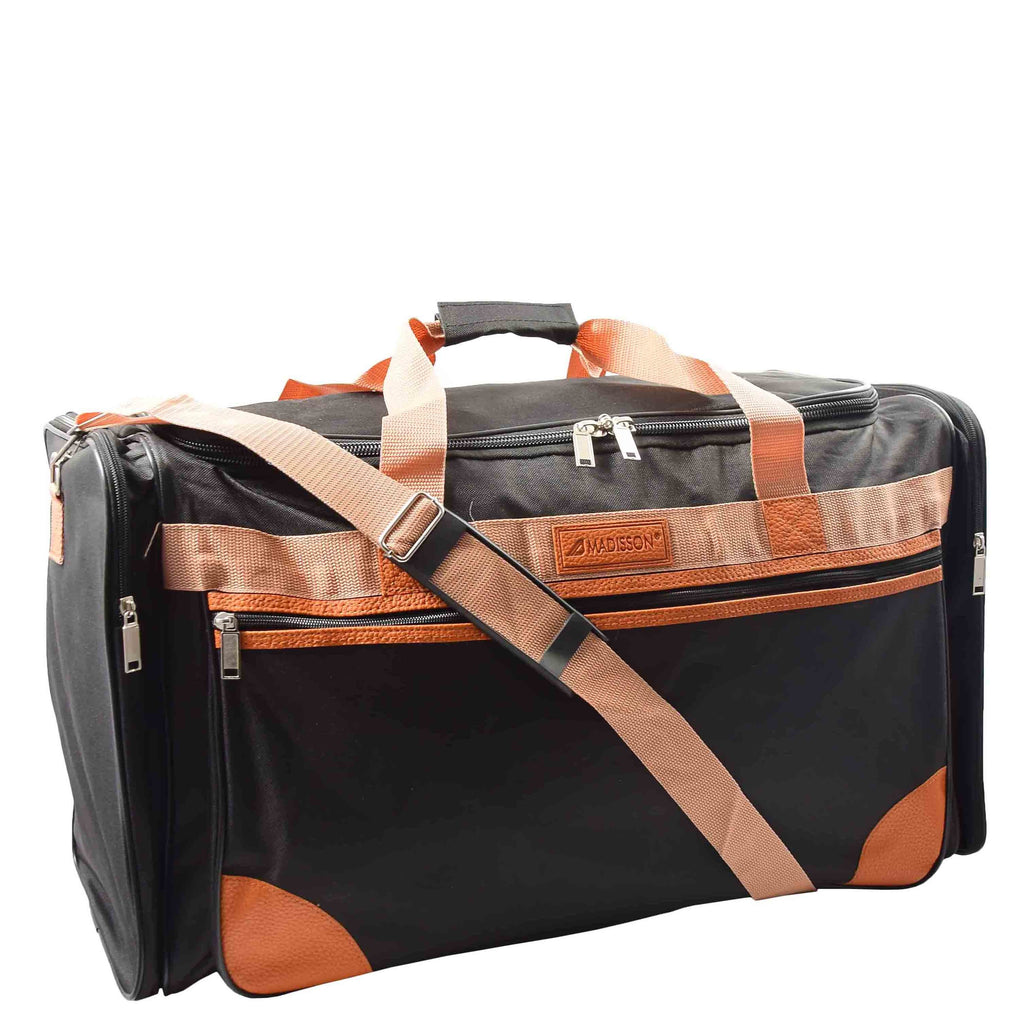DR610 Large Sized Weekend Luggage Travel Holdall Duffle Black 1