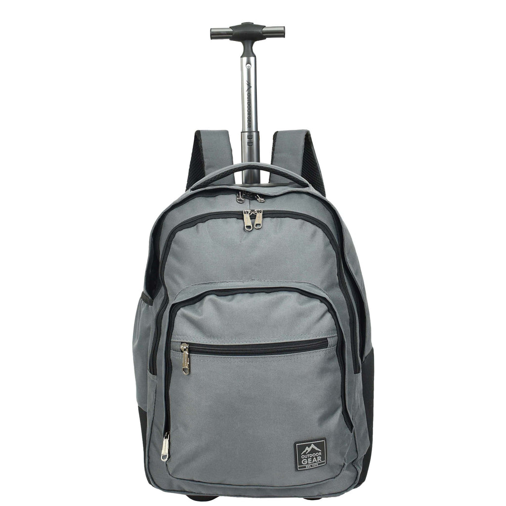 DR651 Rolling Wheels Cabin Size Hiking Backpack Grey 1