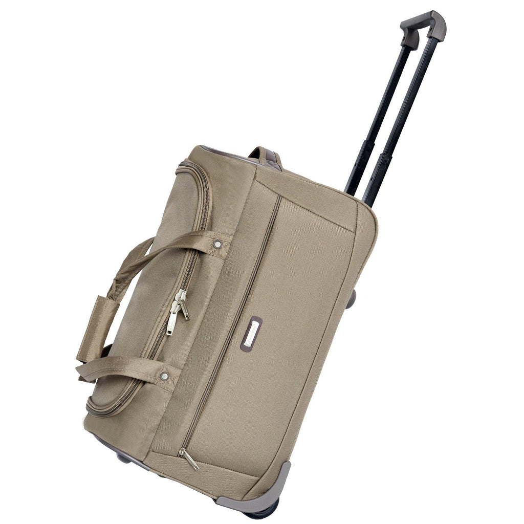 DR639 Large Wheeled Luggage Travel Holdall 82cm Bag Beige 1