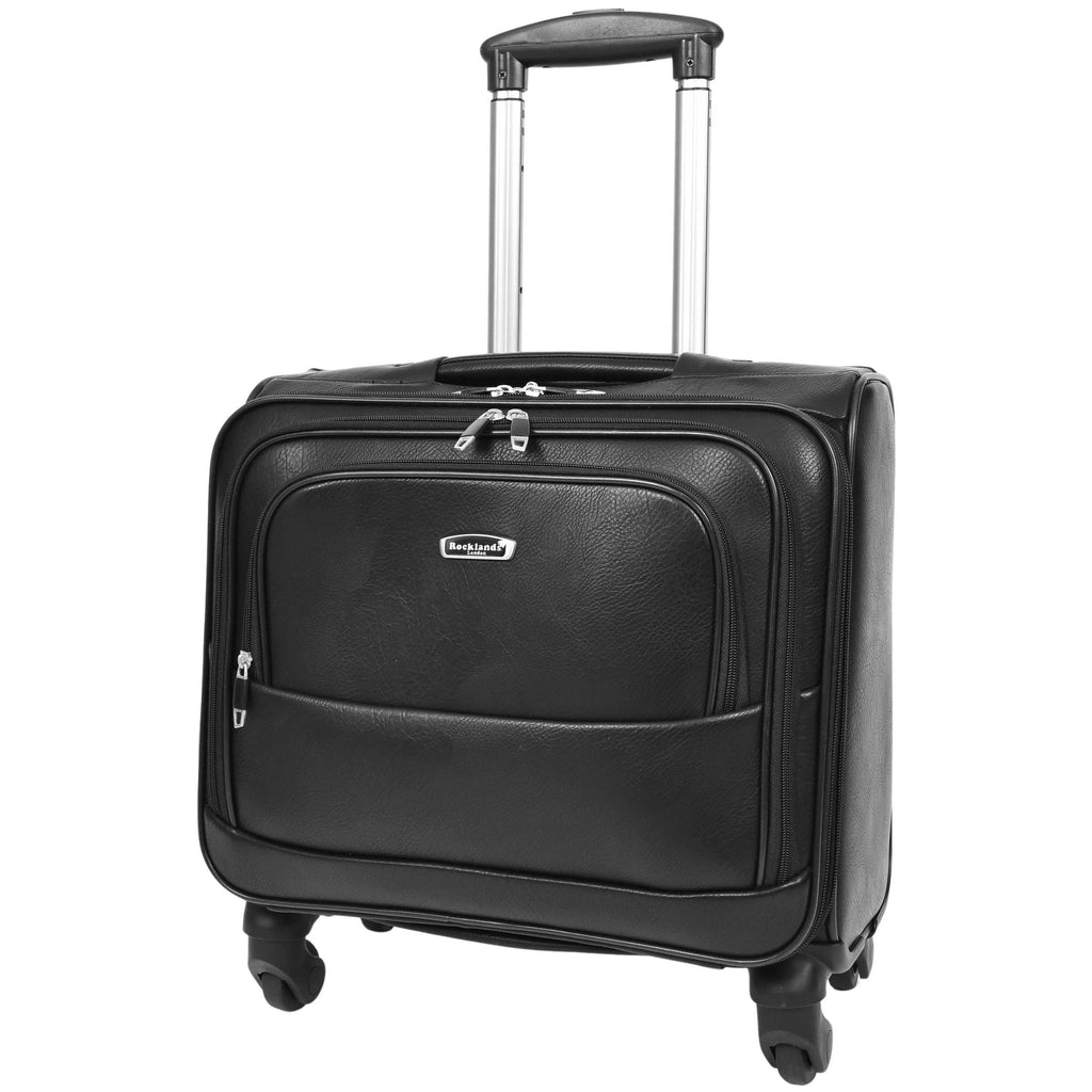 DR636 Executive Flight Bag Four Wheels Cabin Laptop Trolley Case Black 1