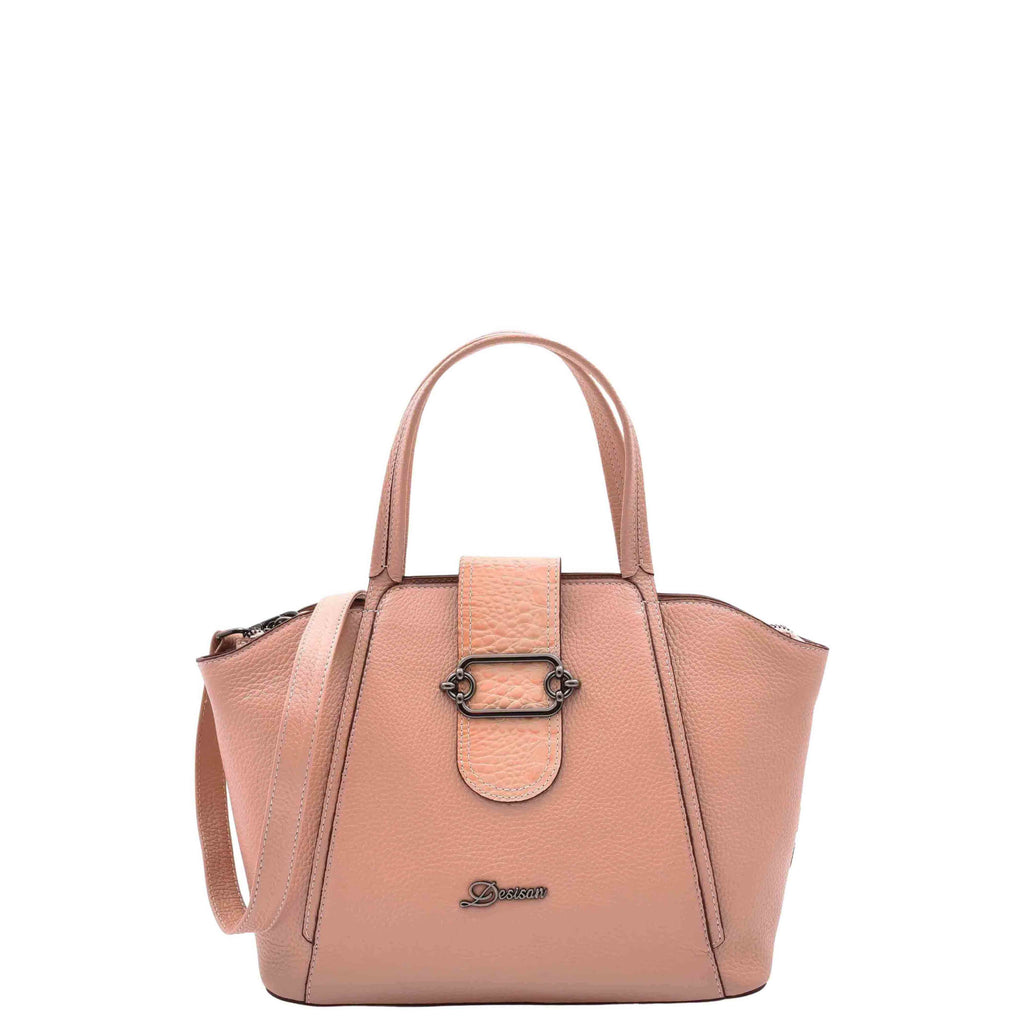 DR586 Women's Stylish Leather Adjustable Strap Handbag Rose 1