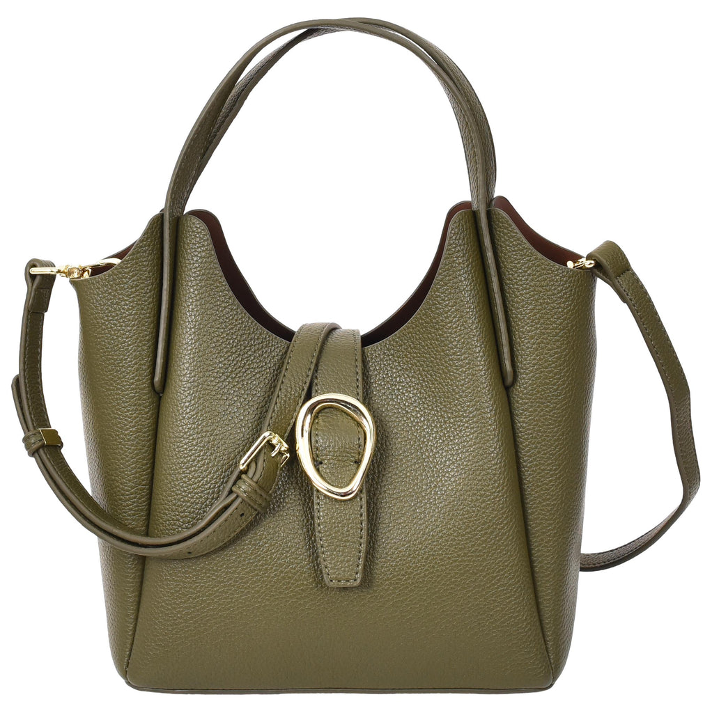 Montreal  Women's Small Faux Leather Shoulder Handbag Olive-1