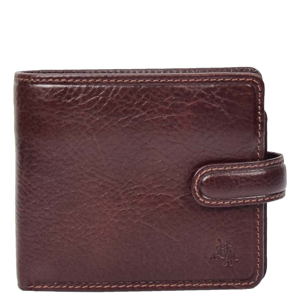 DR661 Men's Soft Tanned Leather Bi-Fold Wallet RFID Black 2