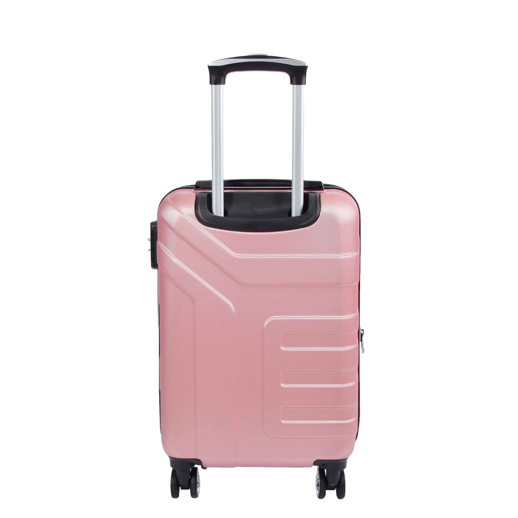 DR575 Expandable Hard Shell Cabin Luggage With Four Wheels Rose Gold 2
