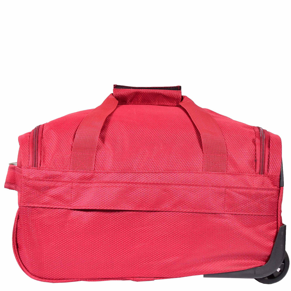 DR638 Weekend Travel Mid Size Bag Wheeled Holdall Duffle Red 7