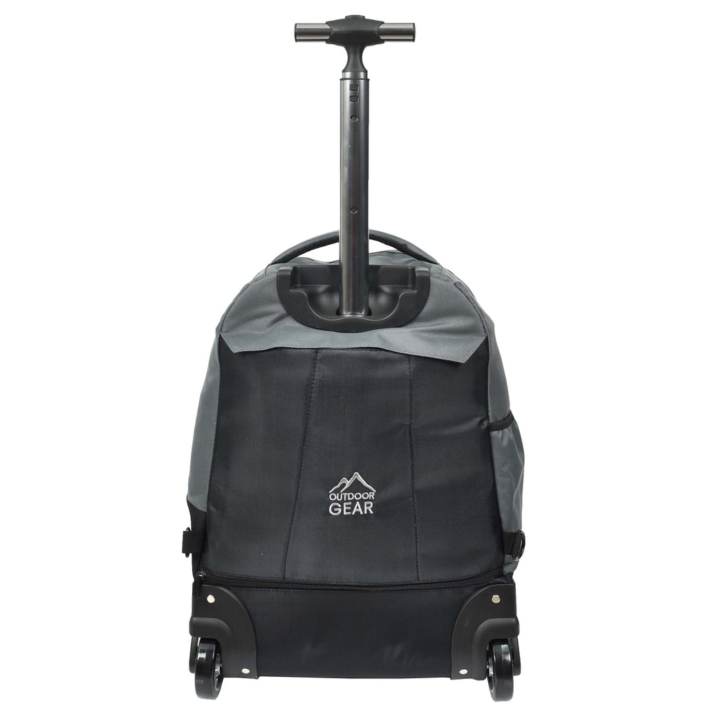 DR651 Rolling Wheels Cabin Size Hiking Backpack Grey 2