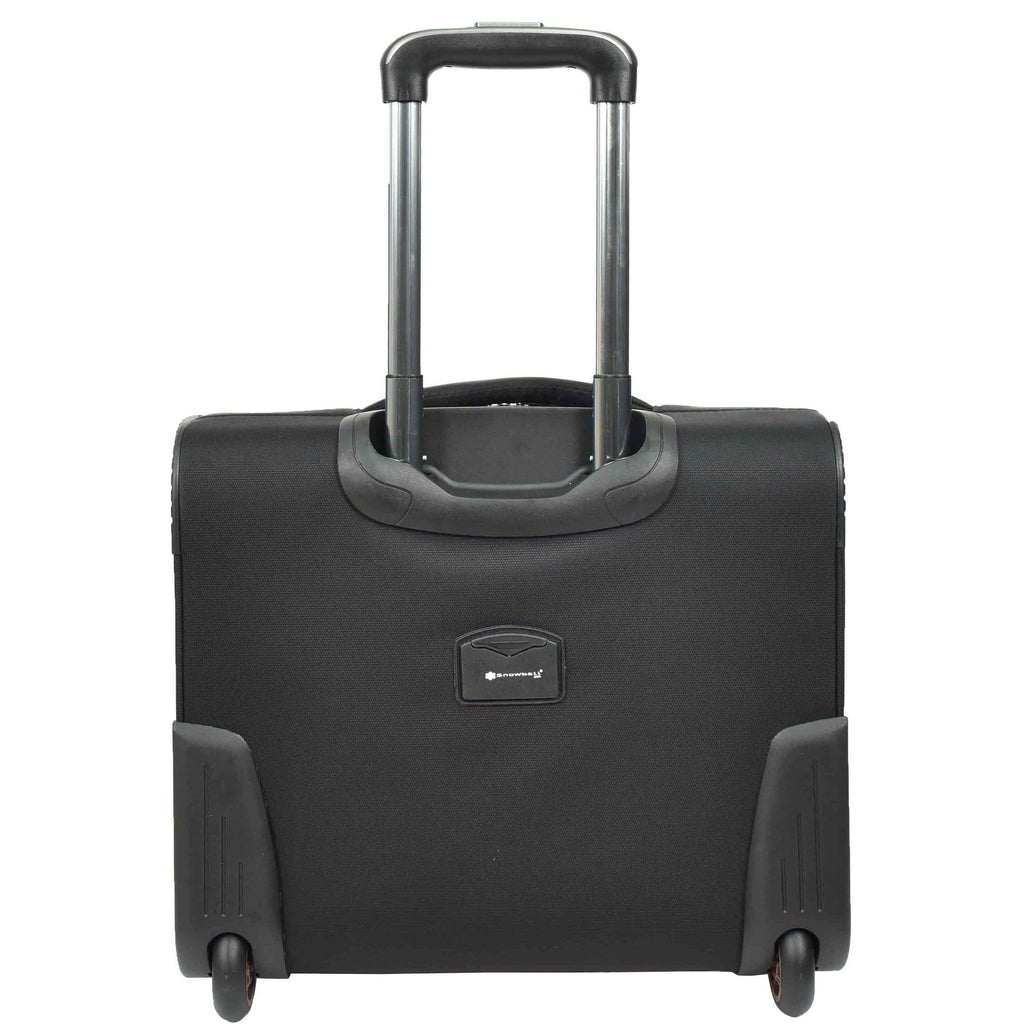 DR682 Cabin Size Wheeled Business Office Bag Pilot Case Black 2