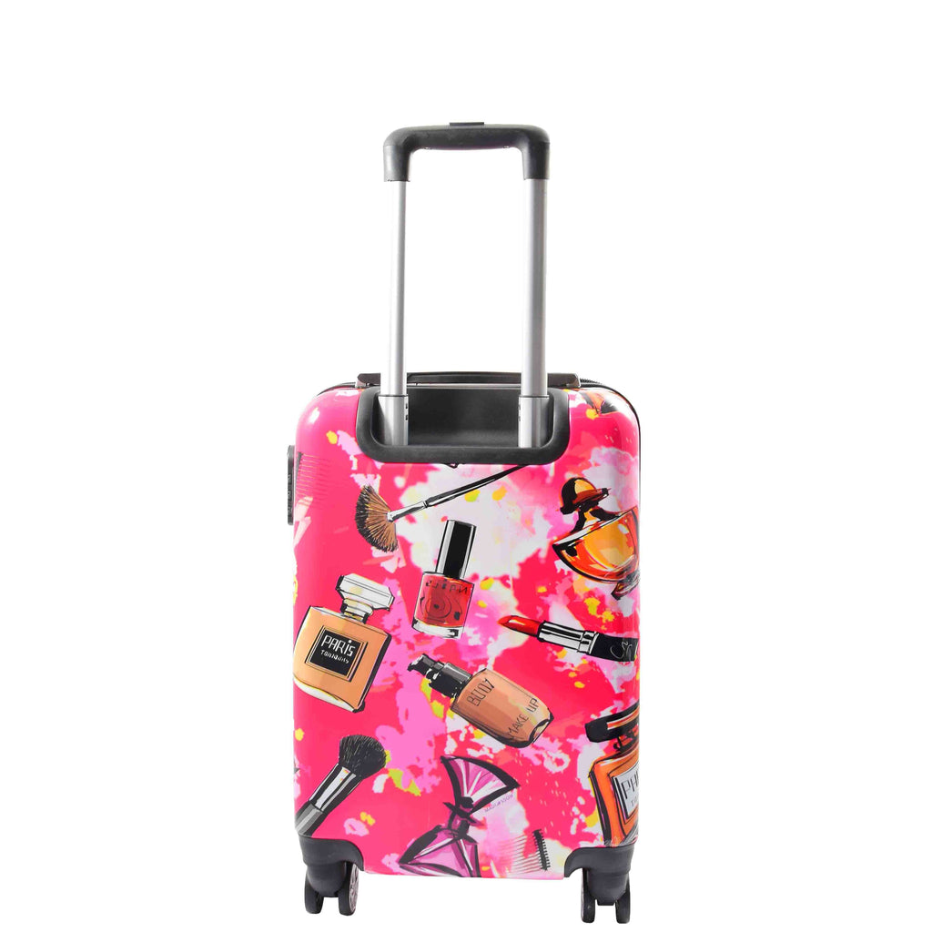 DR633 Ladies Hard Shell Travel Luggage Make Up Print Four Wheels Suitcase 2