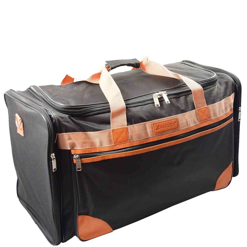DR610 Large Sized Weekend Luggage Travel Holdall Duffle Black 3