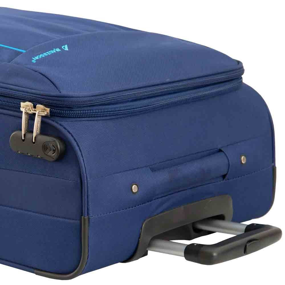 DR549 Expandable 8 Spinner Wheel Soft Luggage Navy 9