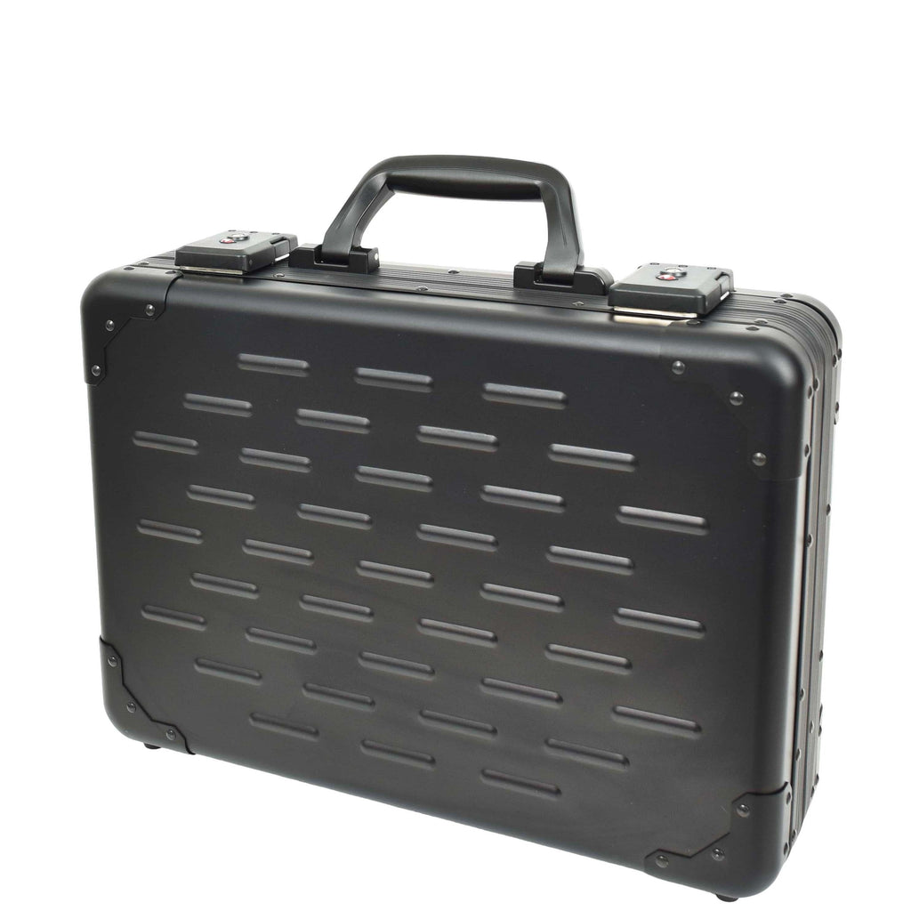 DR656 Double TSA Combination Lock Aluminium Attache Case Black 3