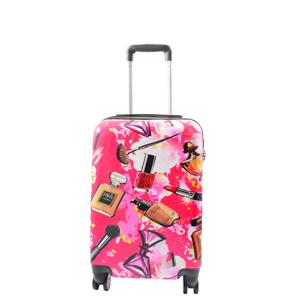 DR633 Ladies Hard Shell Travel Luggage Make Up Print Four Wheels Suitcase 3