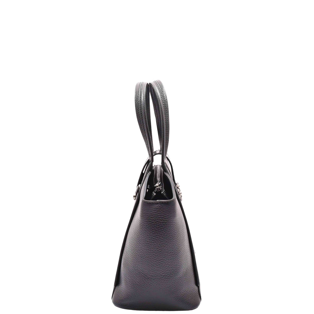 DR586 Women's Stylish Leather Adjustable Strap Handbag Black 3