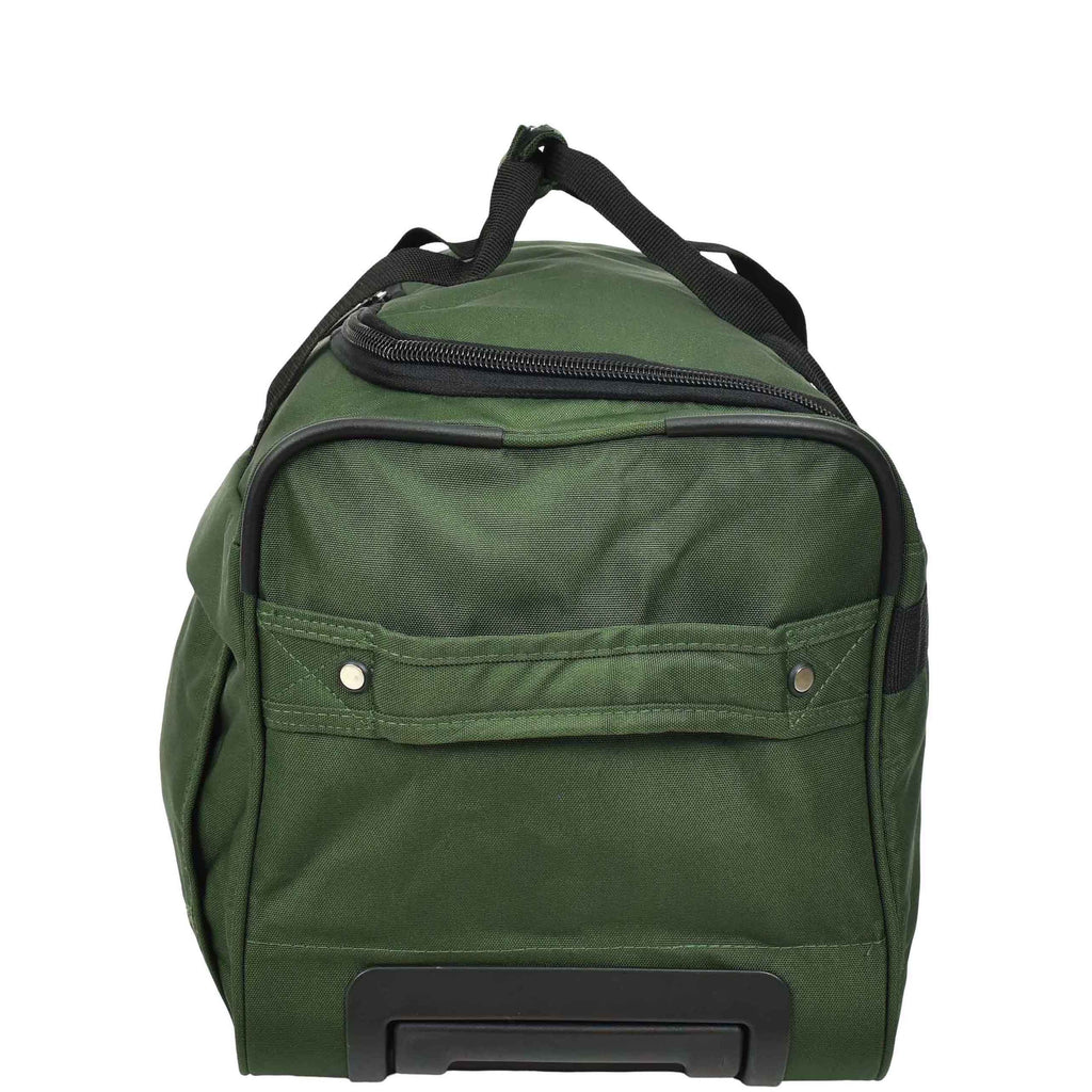DR487 Lightweight Mid Size Holdall With Wheels Green 3