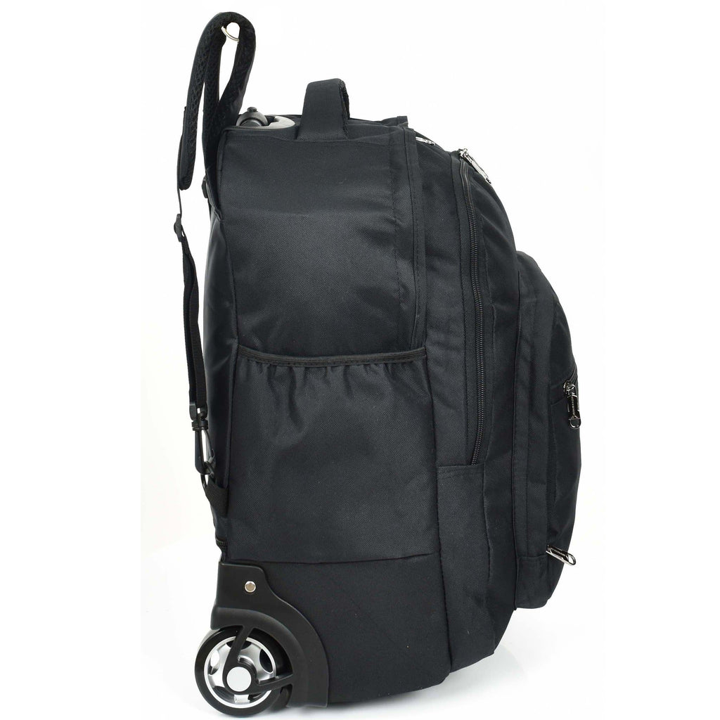 DR651 Rolling Wheels Cabin Size Hiking Backpack Black 4