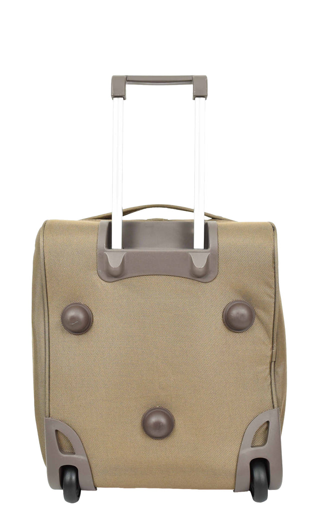 DR638 Weekend Travel Mid Size Bag Wheeled Holdall Duffle Beige 2