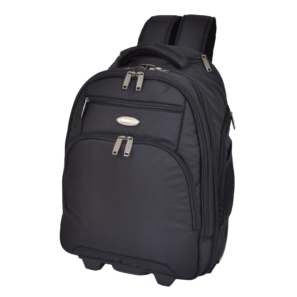 DR650 Two Wheeled Cabin Size Travel Backpack Black 4