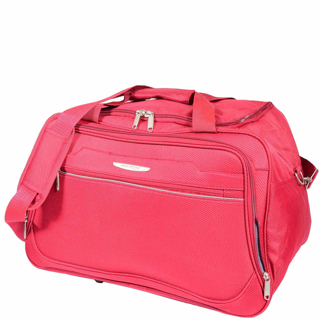 DR621 Spacious Mid Size Weekend Travel Duffle Bag Red 4