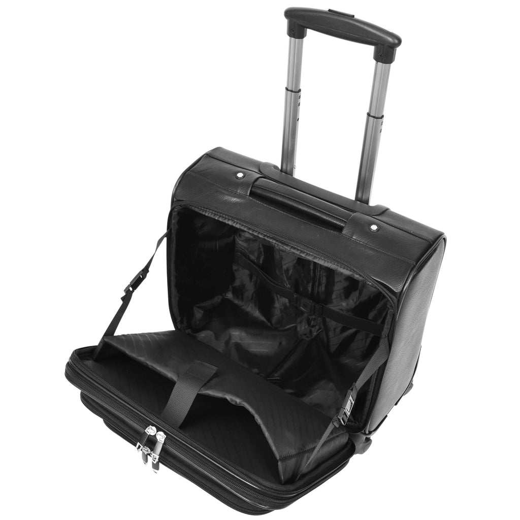 DR636 Executive Flight Bag Four Wheels Cabin Laptop Trolley Case Black 4