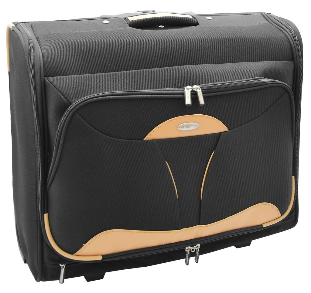 DR680 Travel Rolling Suit Carrier Large Capacity Garment Bag Black 4