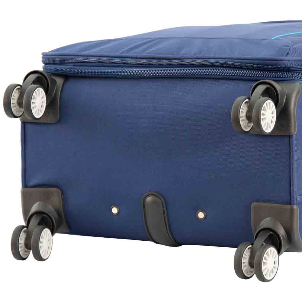 DR549 Expandable 8 Spinner Wheel Soft Luggage Navy 10