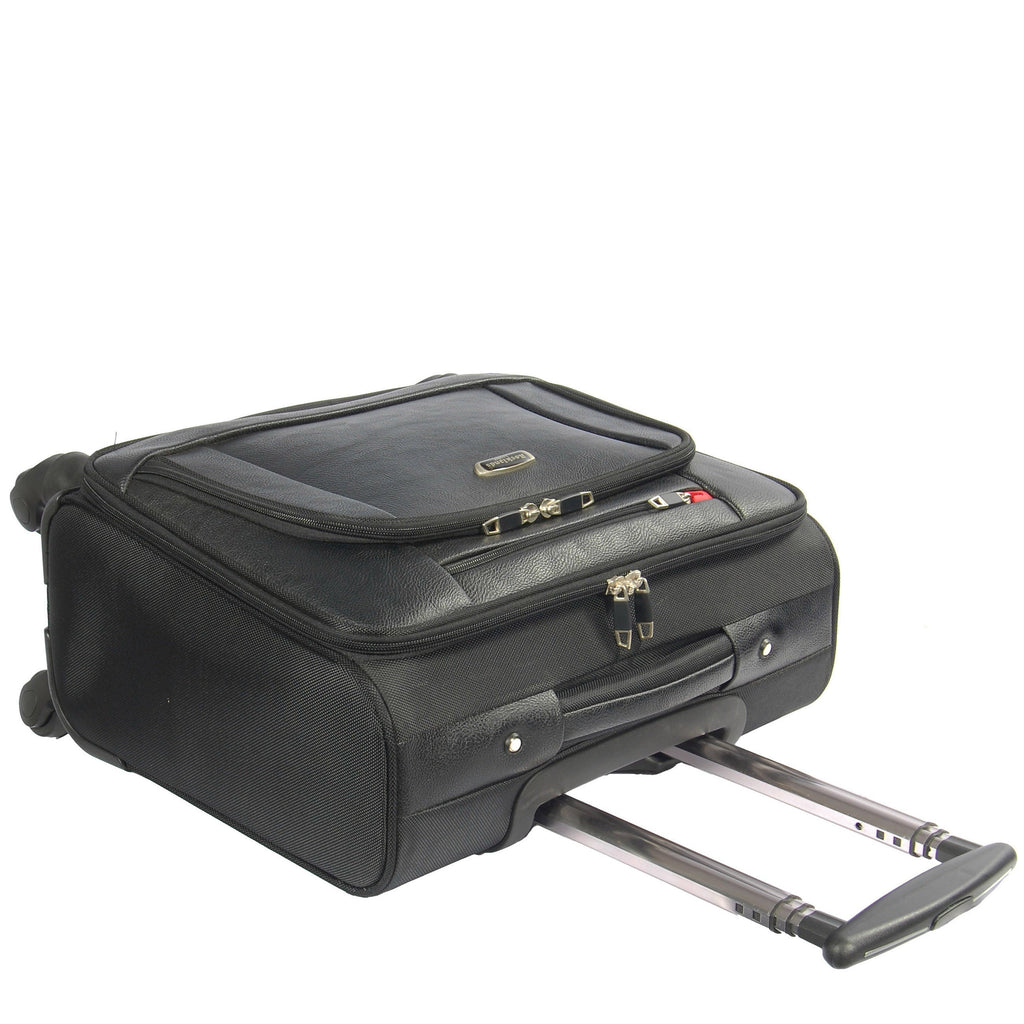 DR642 Four Wheels Cabin Size Travel Pilot Case Black 5