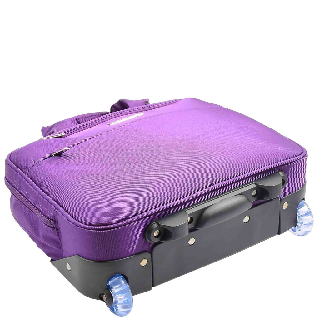 DR603 Wheeled Laptop Business Briefcase Pilot Case Purple 5