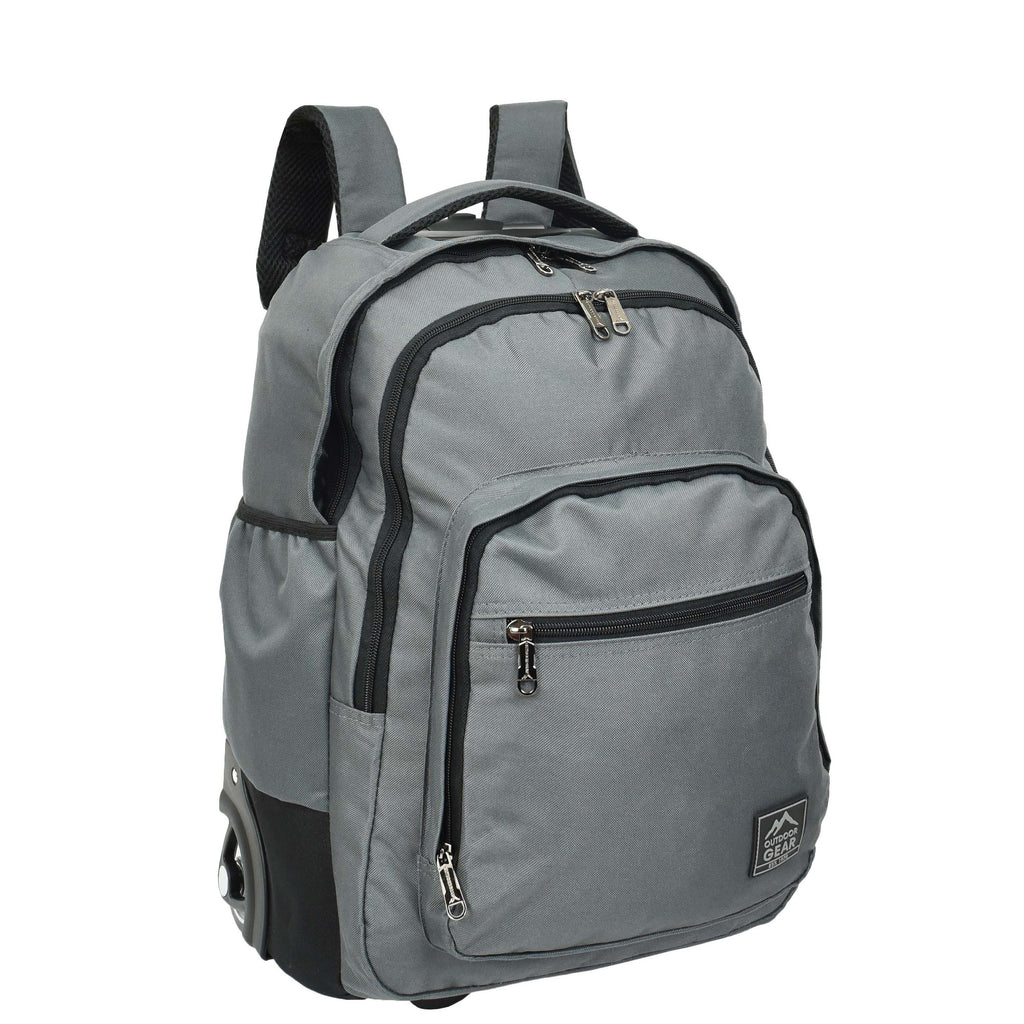 DR651 Rolling Wheels Cabin Size Hiking Backpack Grey 5