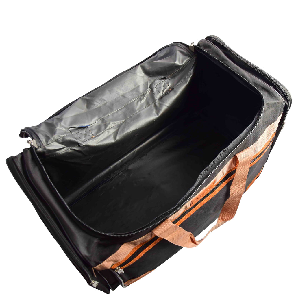 DR610 Large Sized Weekend Luggage Travel Holdall Duffle Black 5