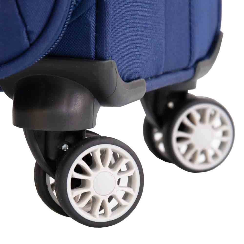DR549 Expandable 8 Spinner Wheel Soft Luggage Navy 11