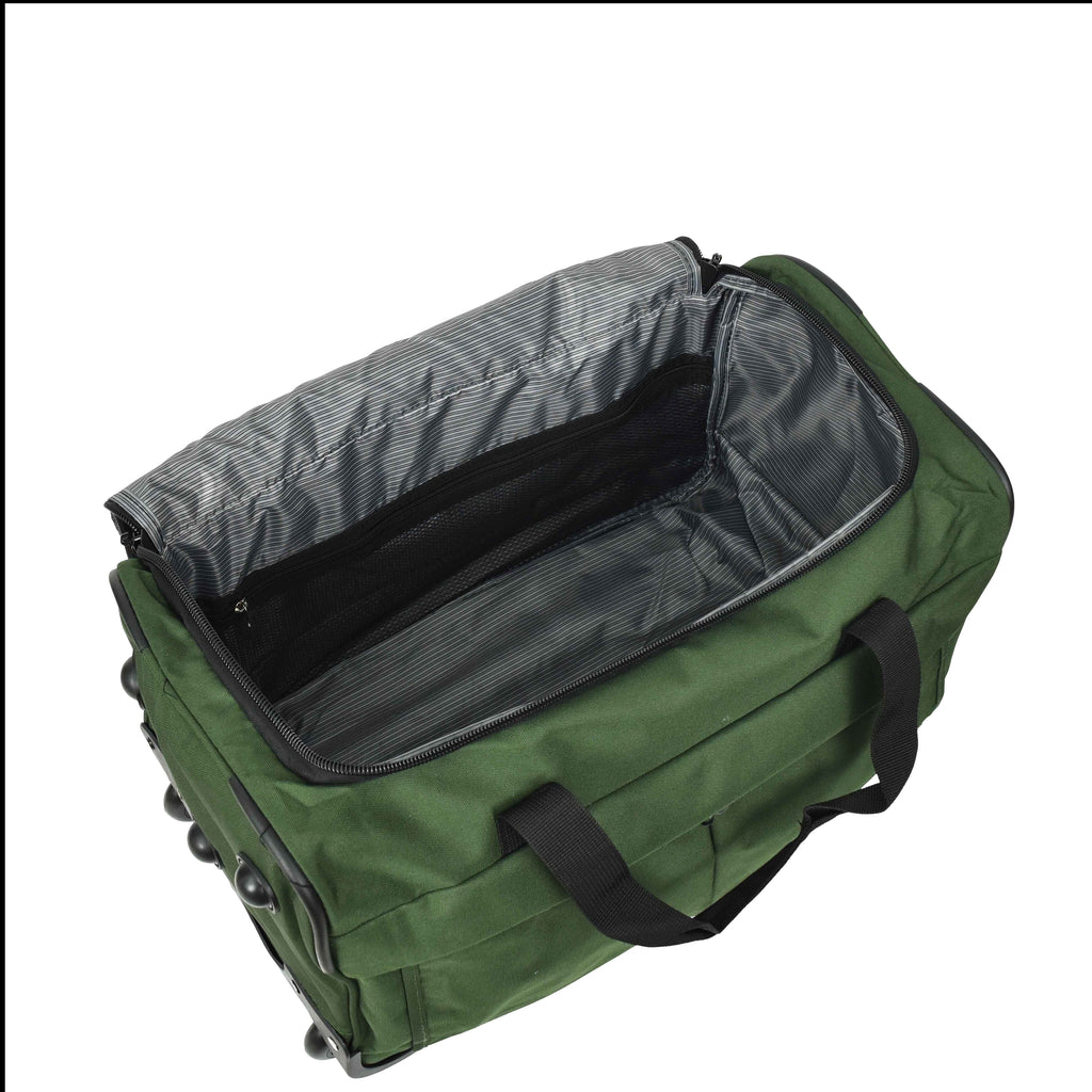 DR487 Lightweight Mid Size Holdall With Wheels Green 