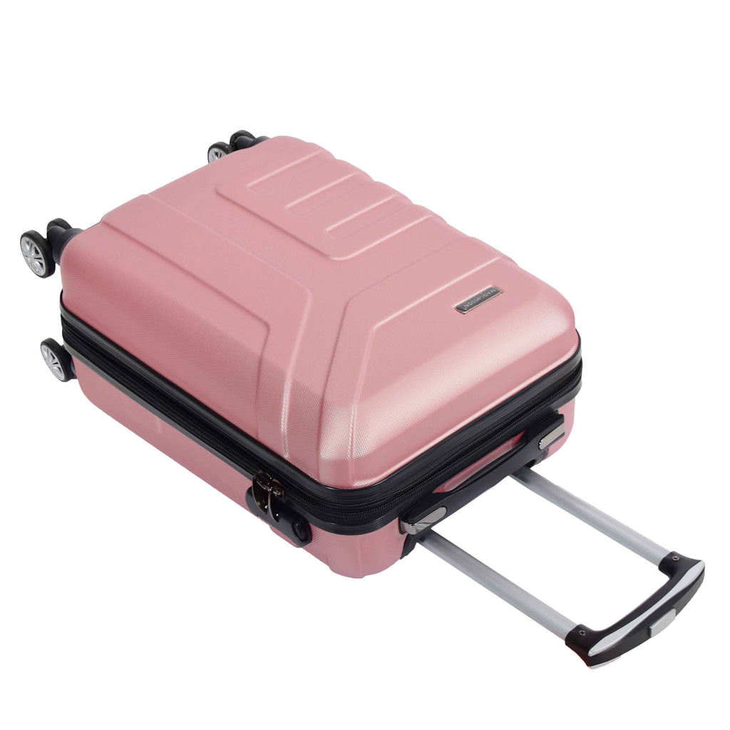 DR575 Expandable Hard Shell Cabin Luggage With Four Wheels Rose Gold 6