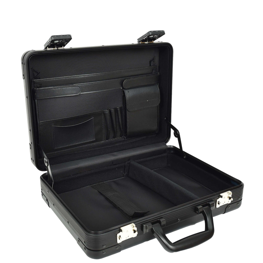 DR656 Double TSA Combination Lock Aluminium Attache Case Black 6