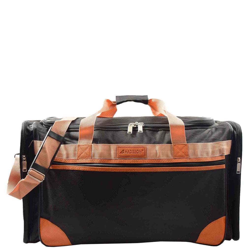 DR610 Large Sized Weekend Luggage Travel Holdall Duffle Black 6