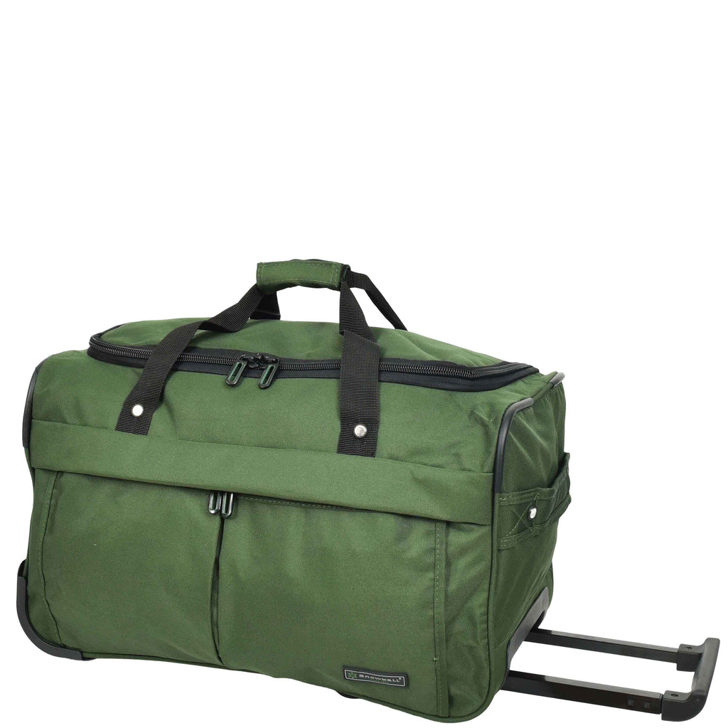 DR487 Lightweight Mid Size Holdall With Wheels Green 7