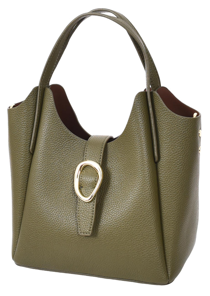 Montreal  Women's Small Faux Leather Shoulder Handbag Olive-7