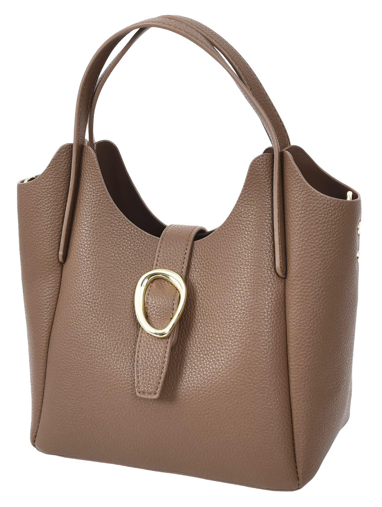 Montreal  Women's Small Faux Leather Shoulder Handbag Brown-7