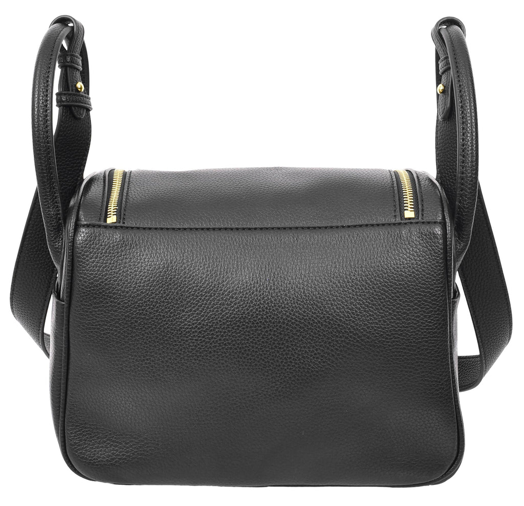 Iqaluit Women's Faux Leather Large Shoulder Strap Bag Black-7