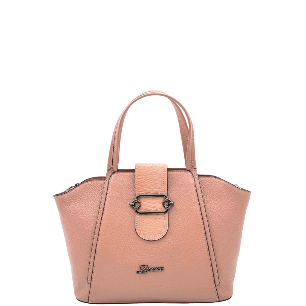 DR586 Women's Stylish Leather Adjustable Strap Handbag Rose 8