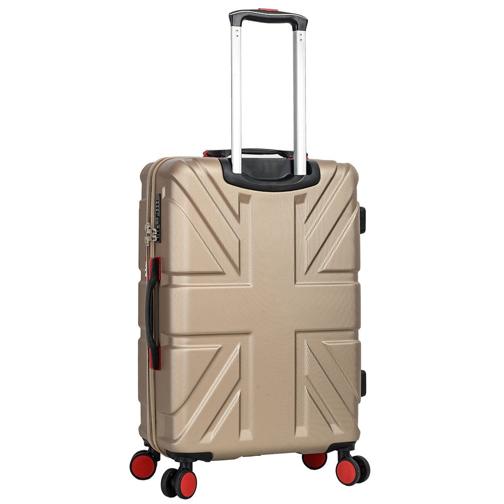 DR631 Hard Shell Four Spinner Wheeled Travel Suitcases Taupe 8