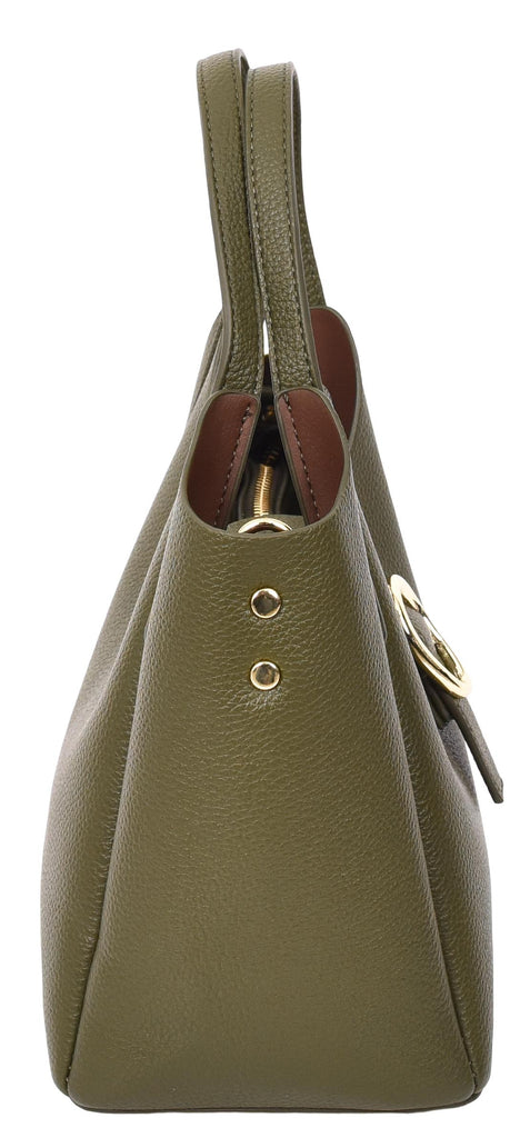 Montreal  Women's Small Faux Leather Shoulder Handbag Olive-8