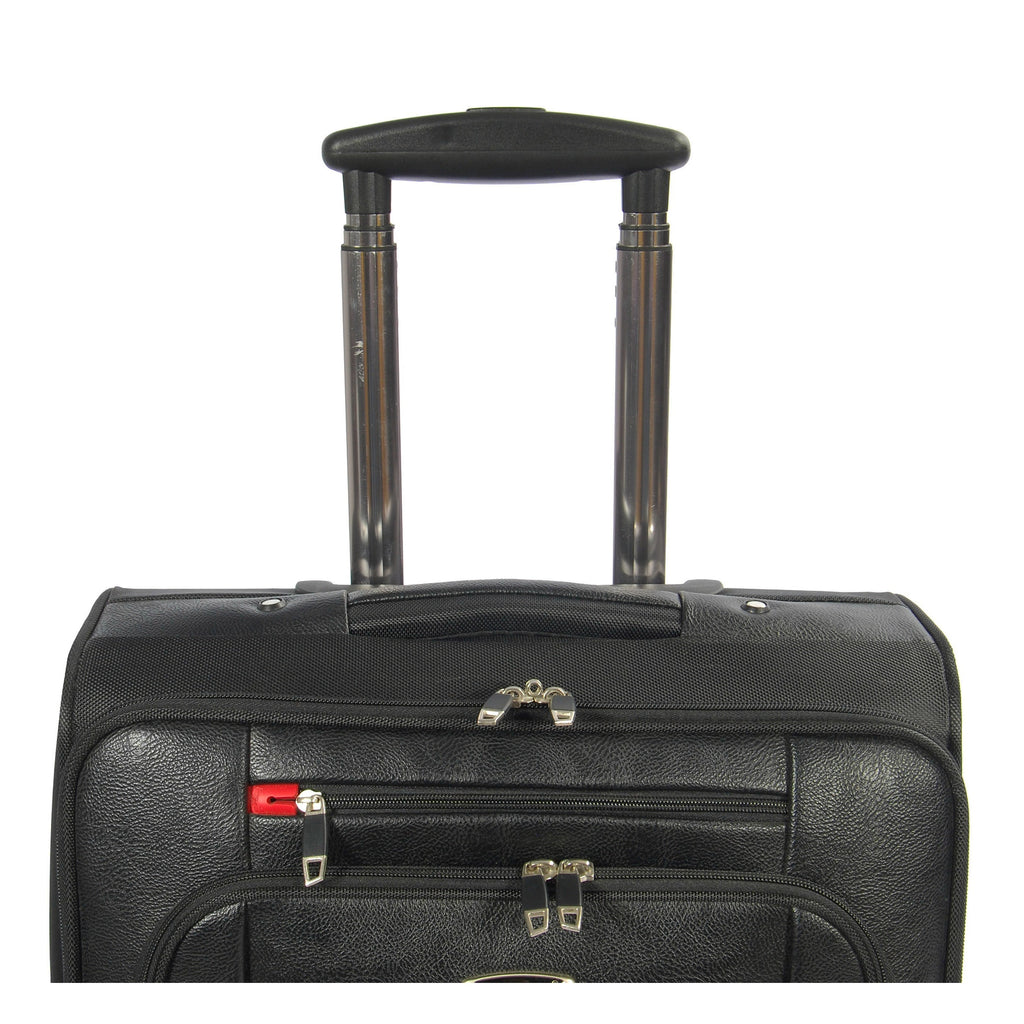 DR642 Four Wheels Cabin Size Travel Pilot Case Black 8