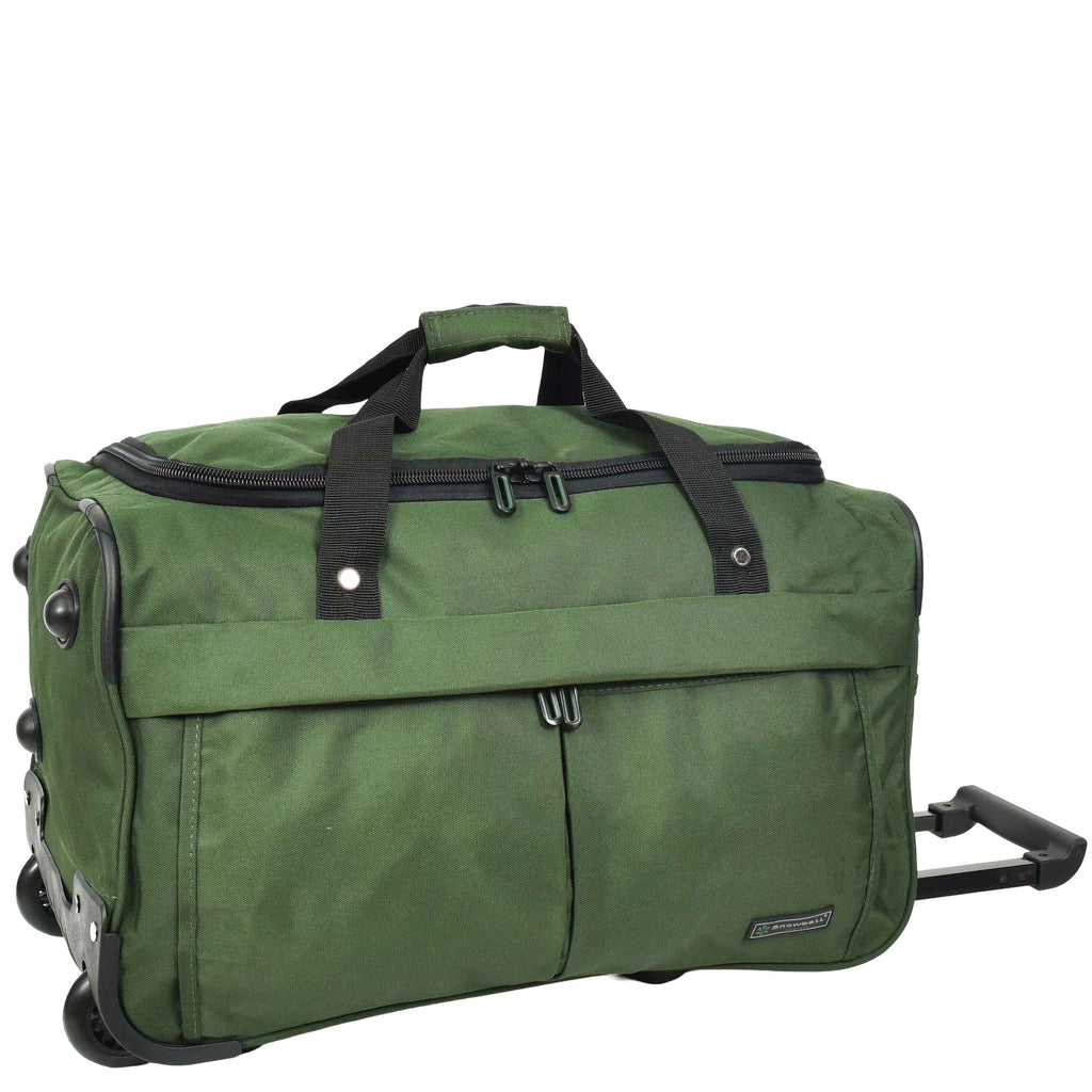 DR487 Lightweight Mid Size Holdall With Wheels Green 8