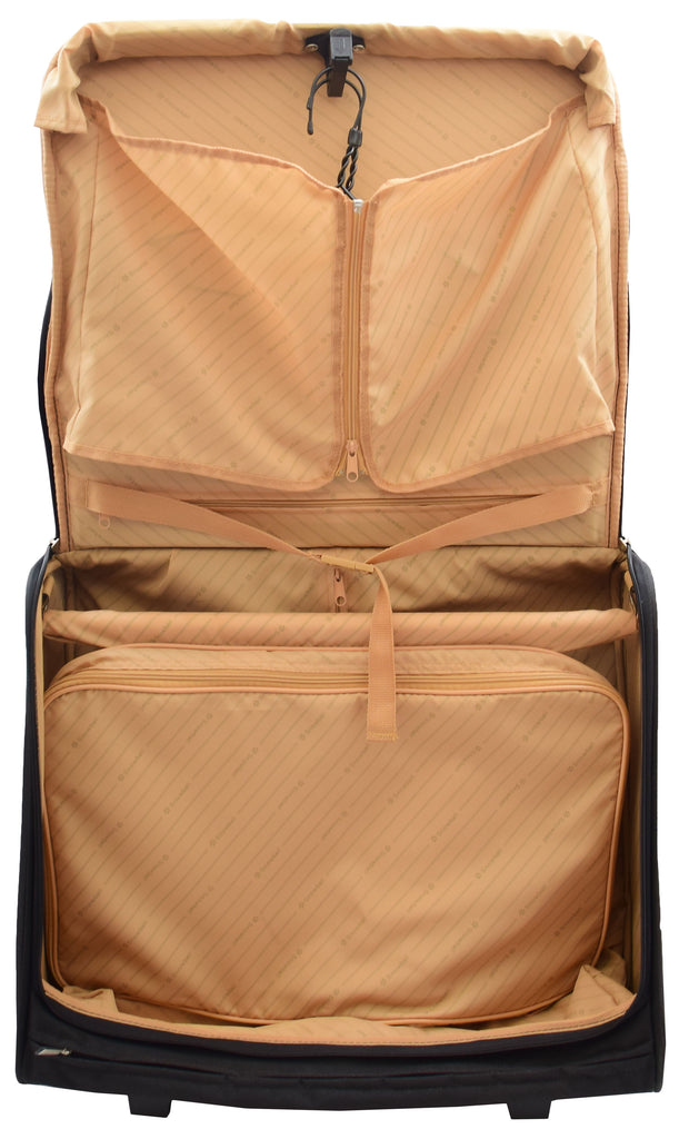 DR680 Travel Rolling Suit Carrier Large Capacity Garment Bag Black 8