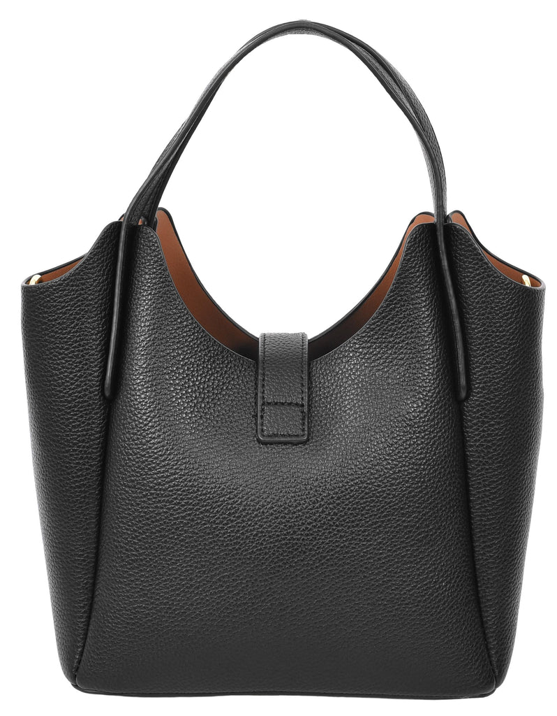 Montreal  Women's Small Faux Leather Shoulder Handbag Black -8