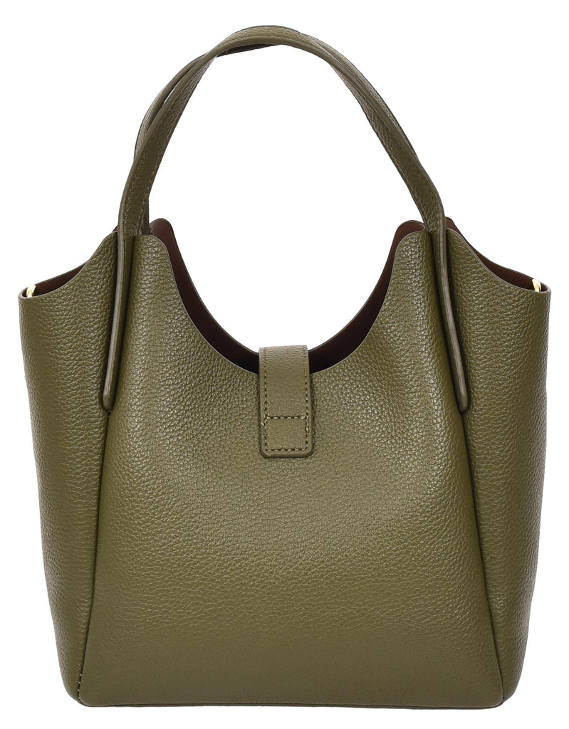 Montreal  Women's Small Faux Leather Shoulder Handbag Olive-9