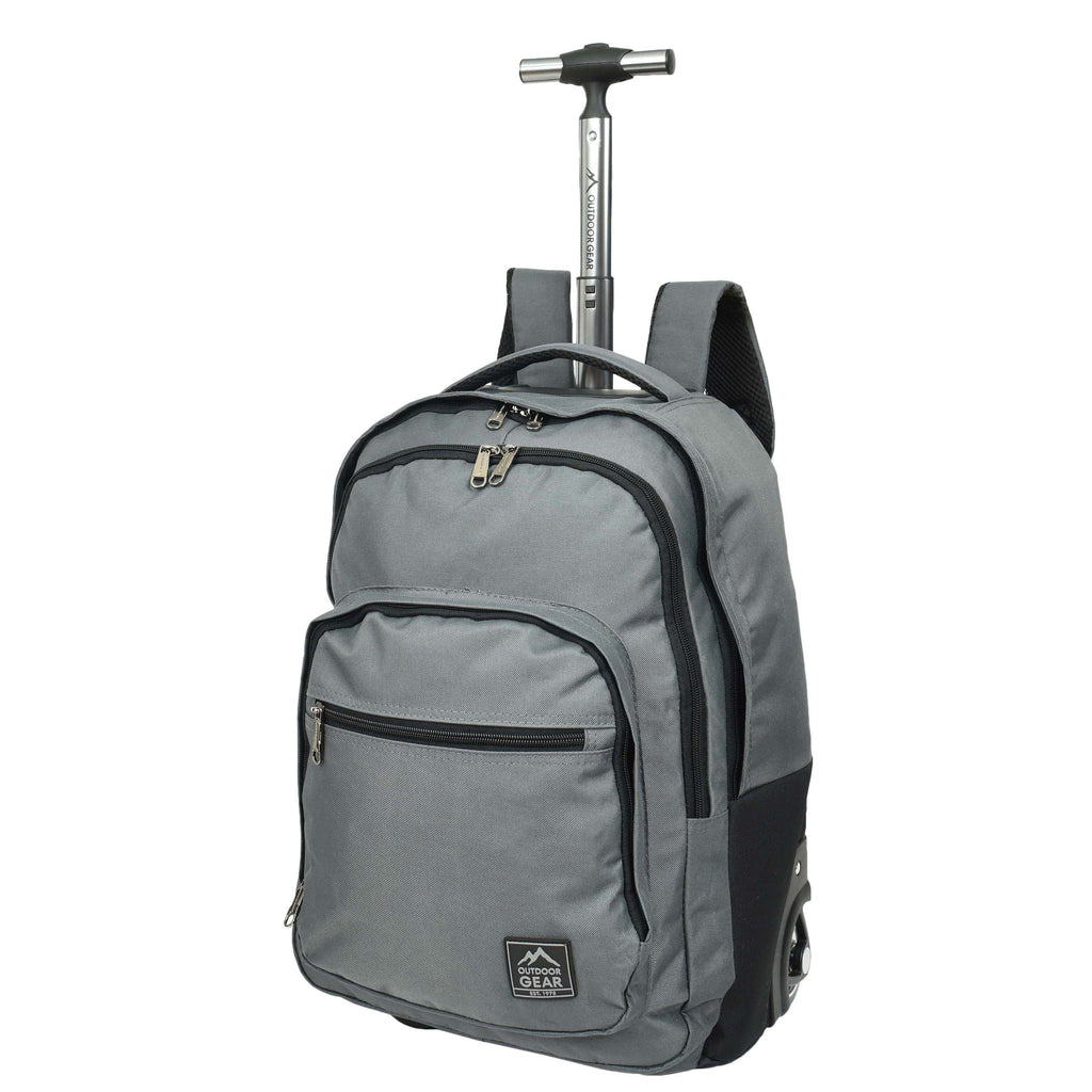 DR651 Rolling Wheels Cabin Size Hiking Backpack Grey 9