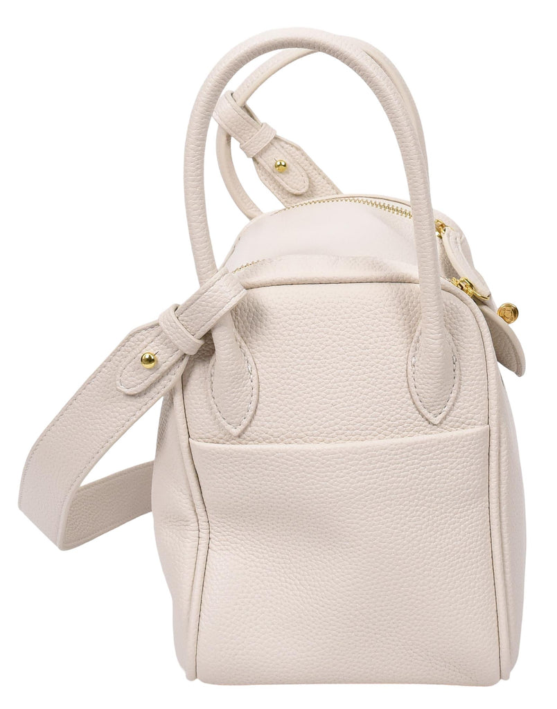 Iqaluit Women's Faux Leather Large Shoulder Strap Bag White-7