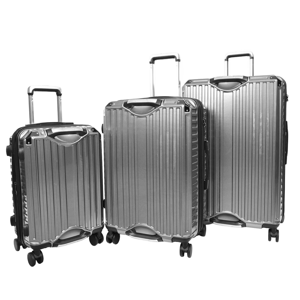 DR691 Four Wheel Suitcase Hard Shell Luggage Charcoal-1